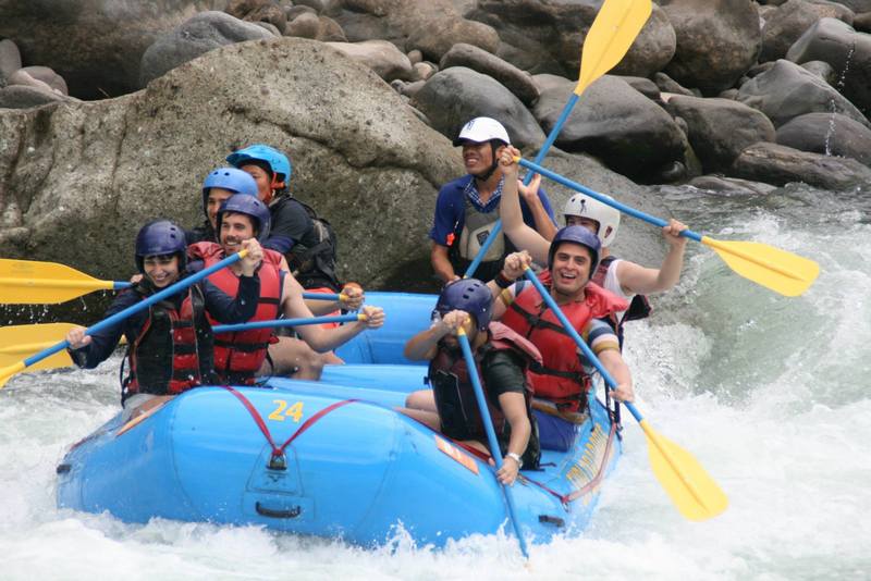 Whitewater section on the Pacuare River